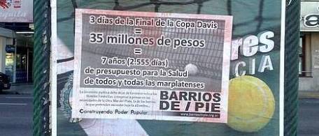 Los carteles de la discordia en la Copa Davis.