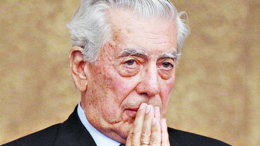 UY, DIOS. PARECE DECIR EL GESTO DE VARGAS LLOSA. FUE EN MXICO, EN UNA CONFERENCIA SOBRE EDUCACION EL JUEVES.