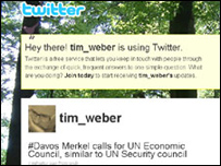 El periodista de la BBC, Tim Weber, en Twitter